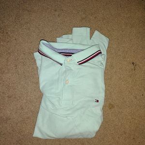 Tommy Hilfiger teal polo